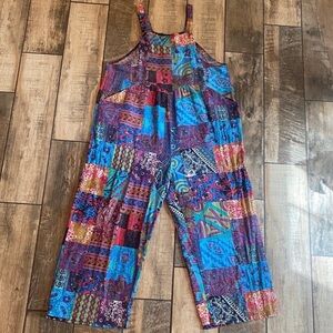 Boho Colorful Patchwork Jumpsuit